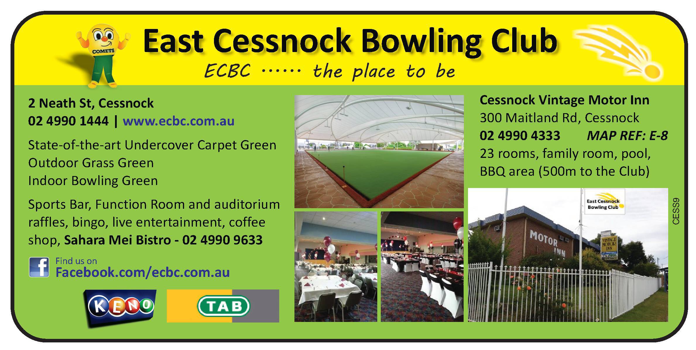 East Cessnock Bowling Club Cessnock, NSW About Us