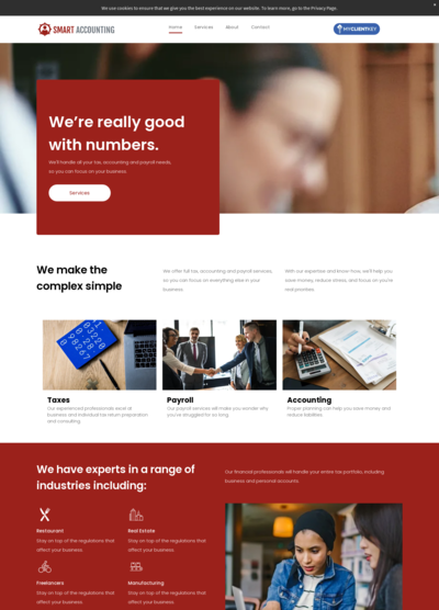 My Client Key We're Great with Numbers - Red Template