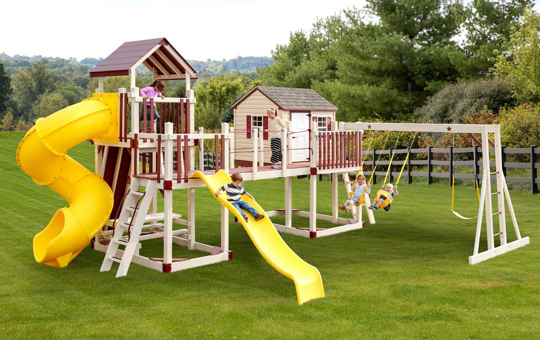 PVC Playground Swing & Slide Sets Coram, Long Island, Medford, Southampton, The Hamptons NY