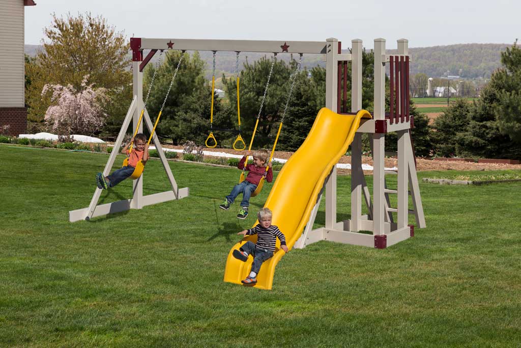 PVC Playground Swing & Slide Sets Coram, Long Island, Medford, Southampton, The Hamptons NY