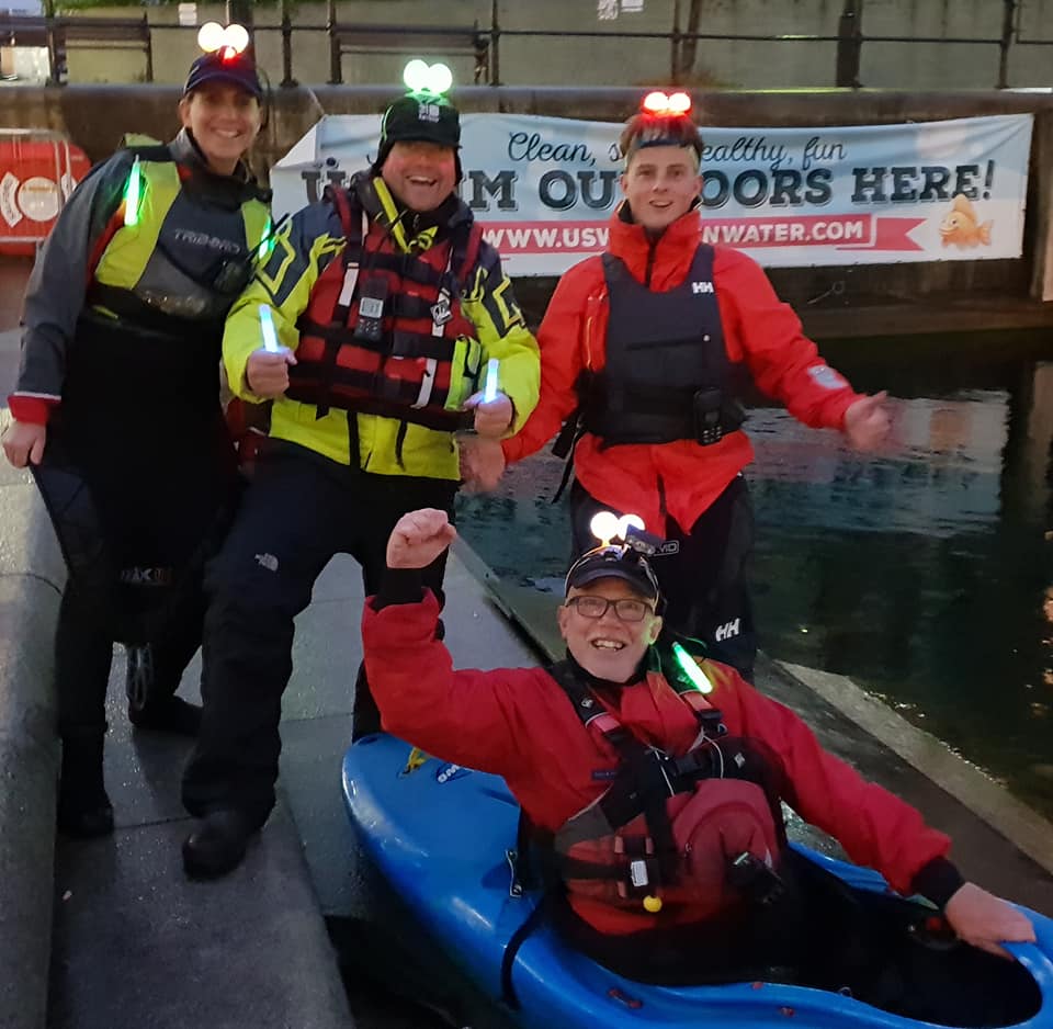 Neon Swim, Salford Quays Open Water Swim Event Uswim