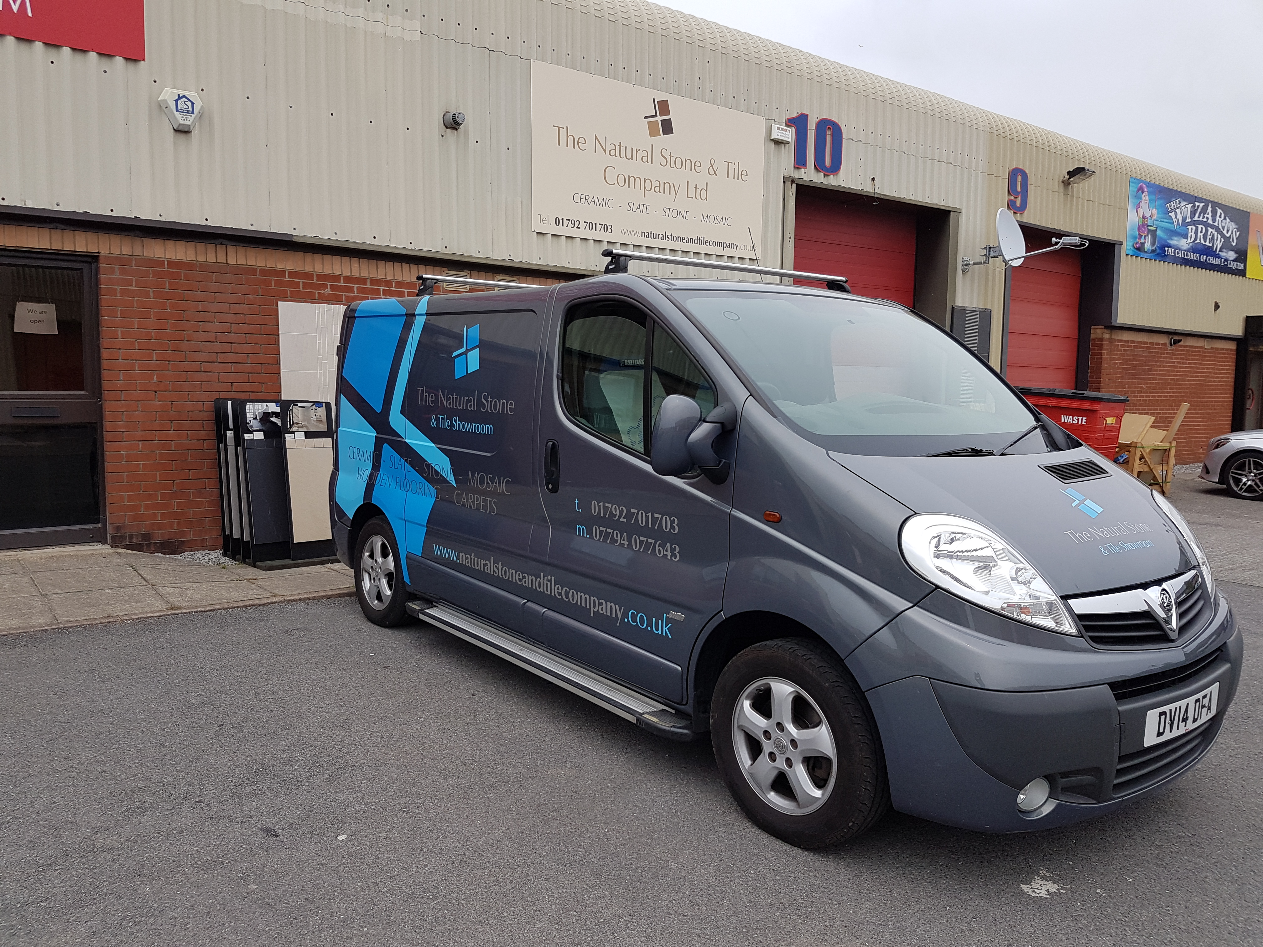 Tile & Stone showroom in Swansea at The Natural Stone & Tile Company Ltd