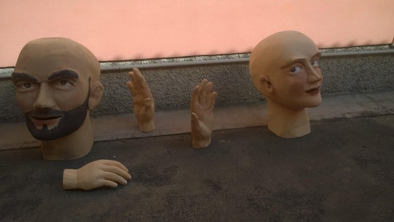 Allestimenti per carnevale in polistirolo