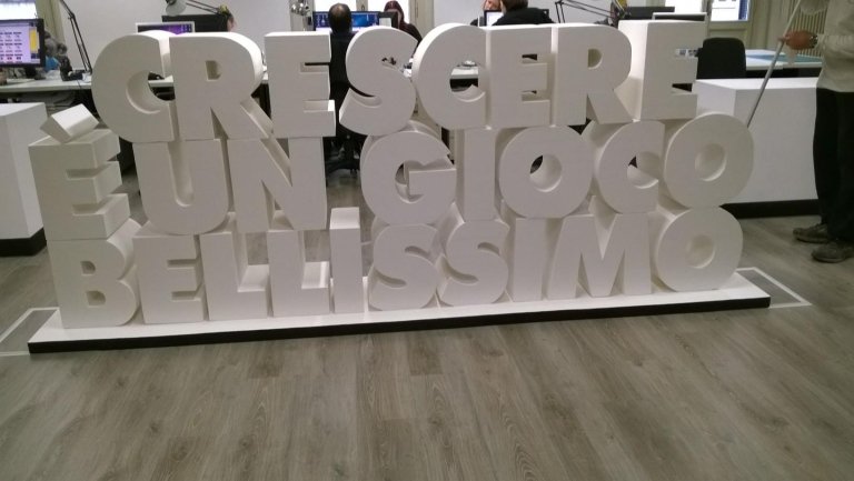 Scritte in polistirolo, arredamento in polistirolo