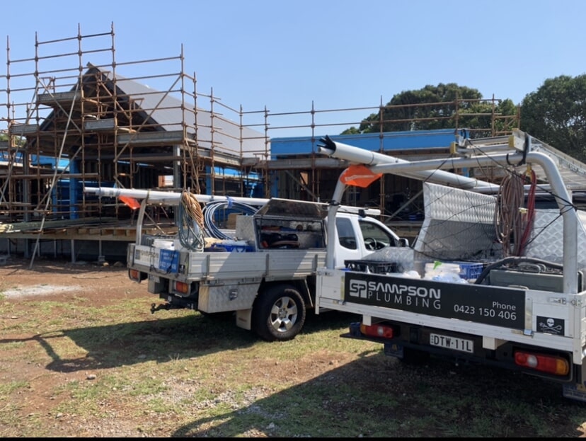 Work Vehicles — Plumbing Services in Casuarina, NSW