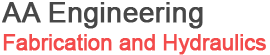  aa engineering fabrication and hydraulics business logo