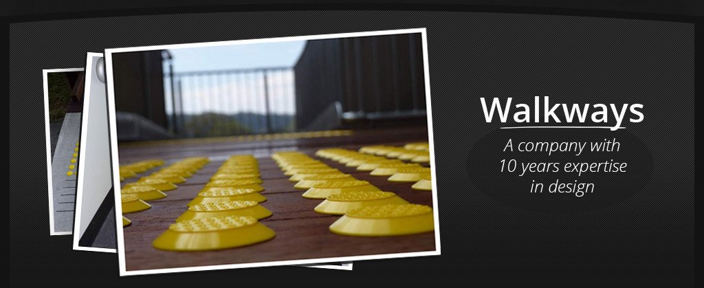 View of a tactile indicator product 