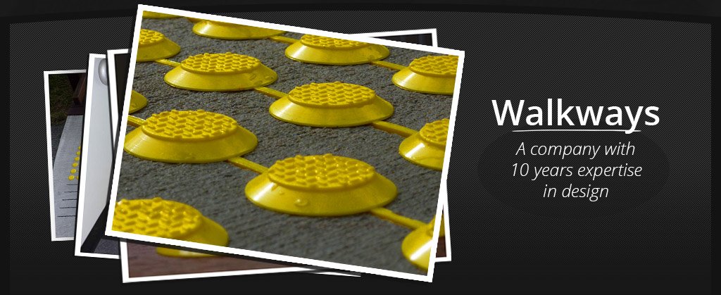 View of a tactile indicator product 