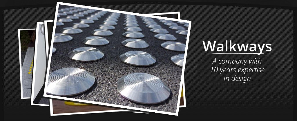 View of a tactile indicator product 