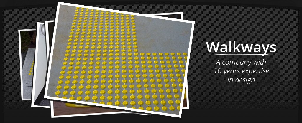 View of a tactile indicator product 