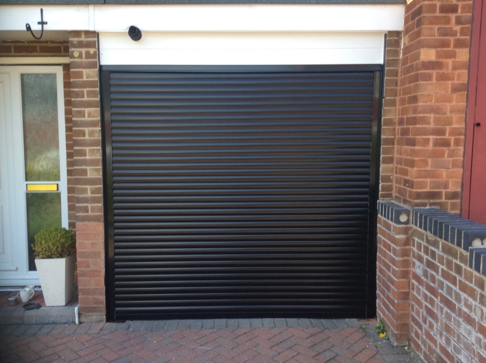 Efficient Garage Door Installation In Sheffield Black Roller Shutter Brown Door Electrical Garage