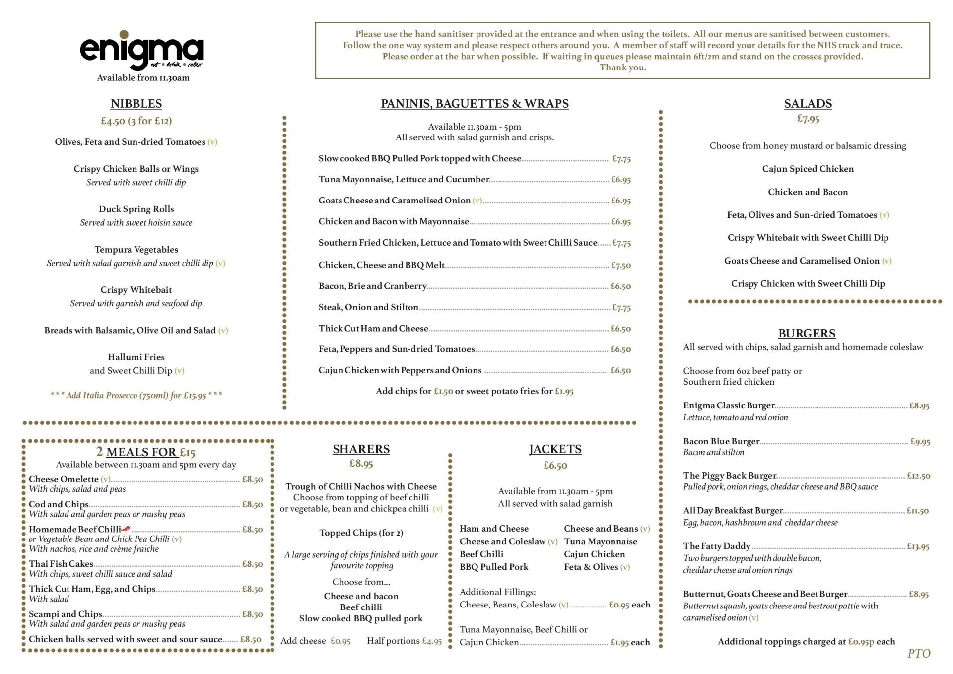 Enigma Cafe Bar Market Harbrorough