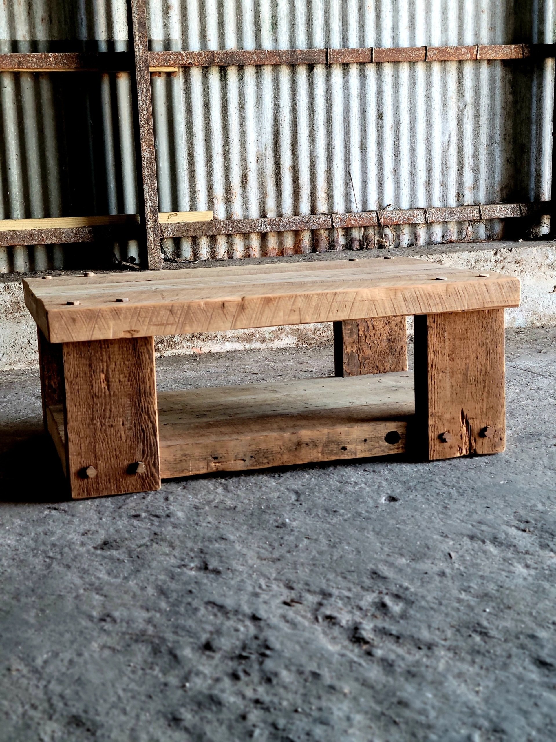 reclaimed wood coffee table