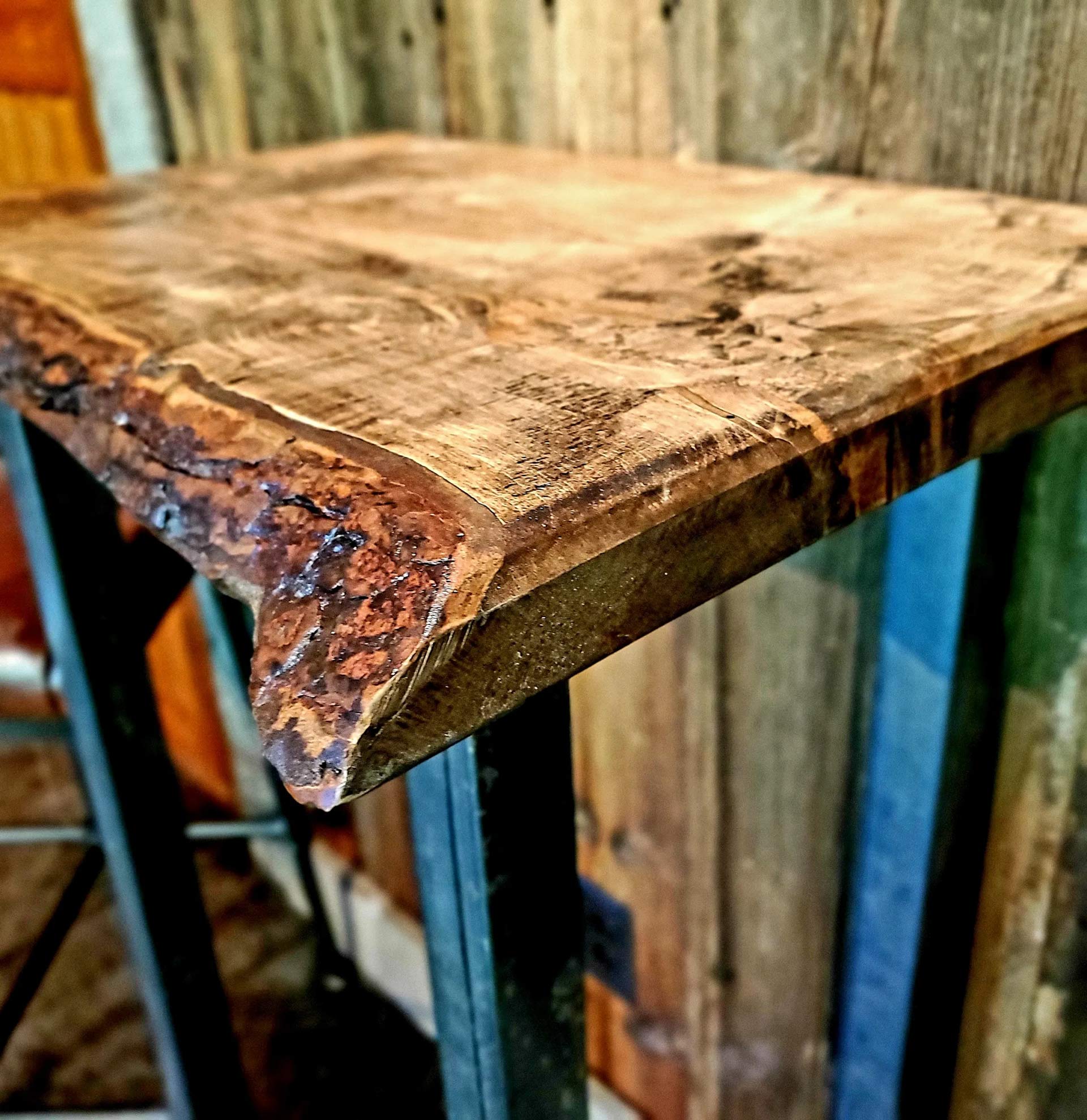 live edge maple table