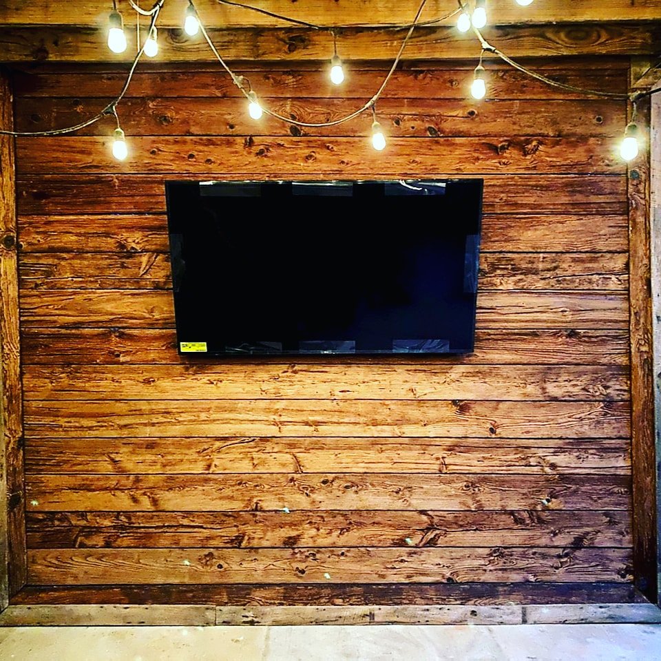 mushroom board accent wall