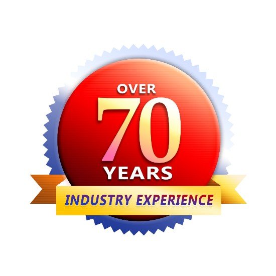 over 70 years industry experience