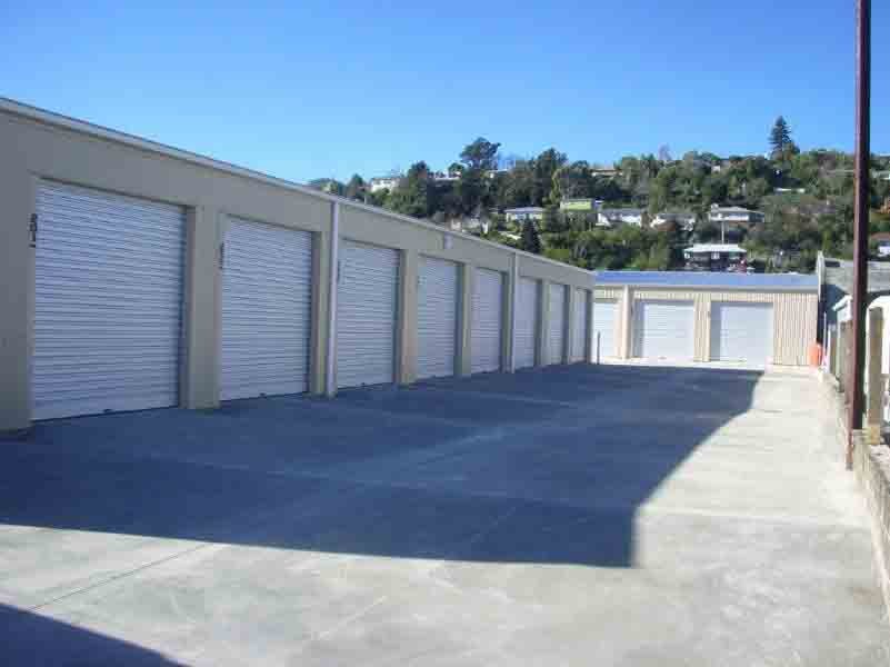 View of storage sheds