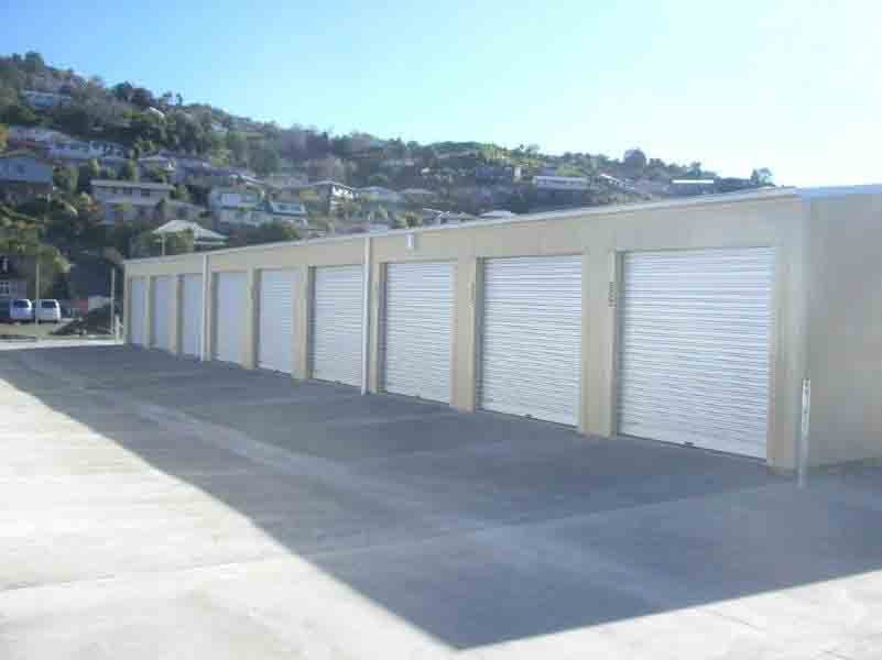 View of Self storage sheds