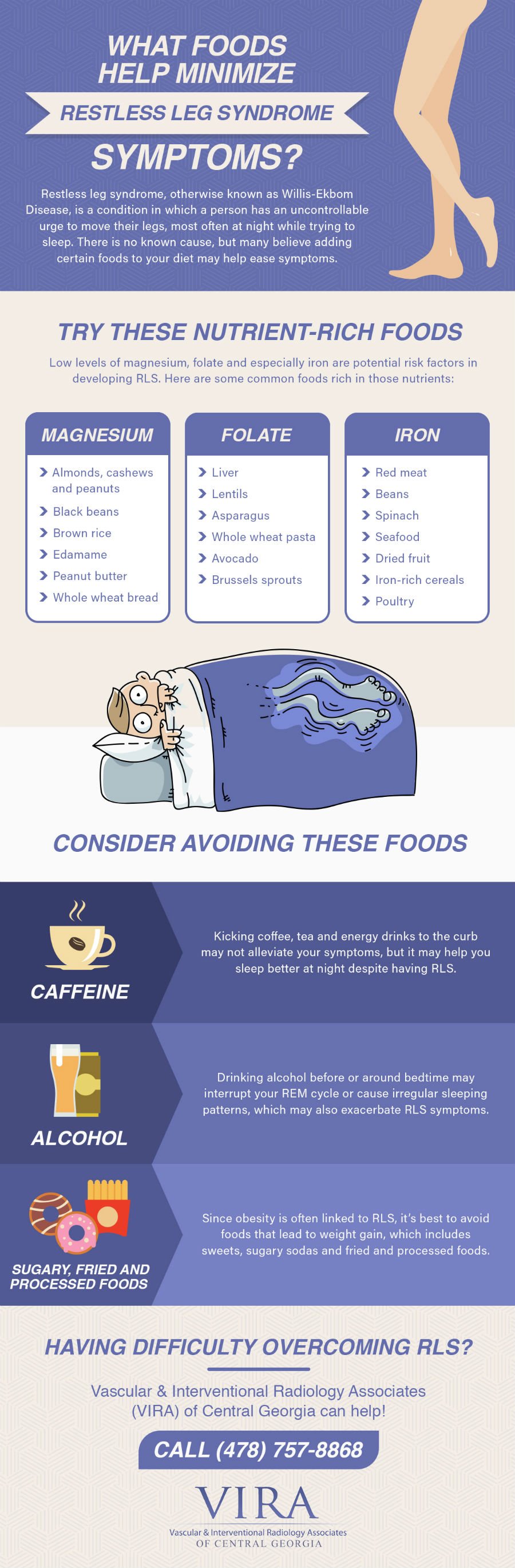 What Foods Help Minimize Restless Leg Syndrome Symptoms?