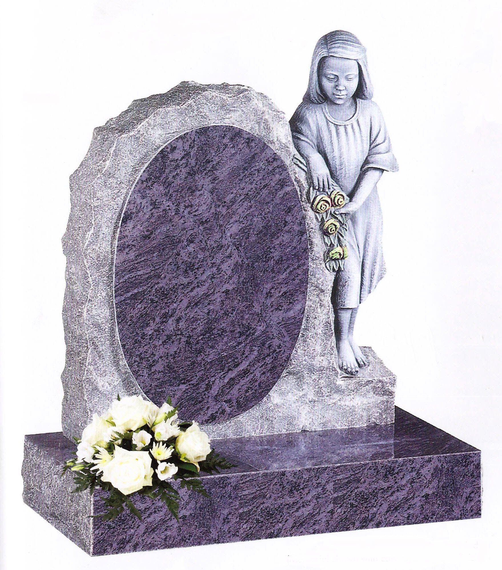 Children's headstones by memorial masons in Leeds