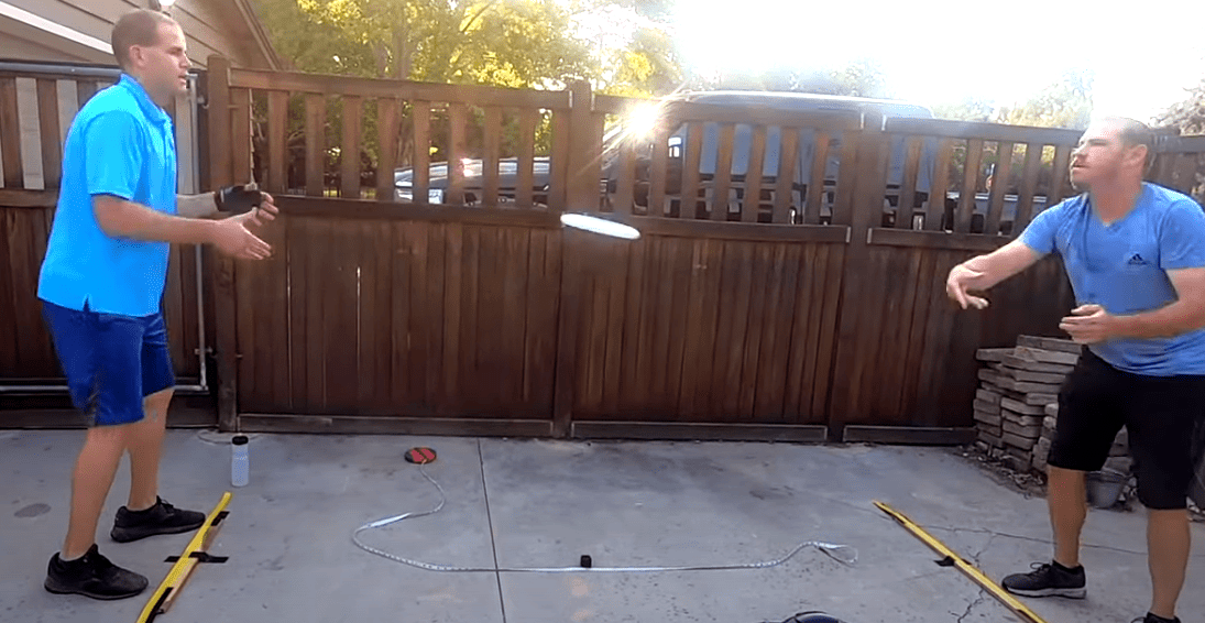 Most Frisbee Catches in One Hour world record set by David Rush and
