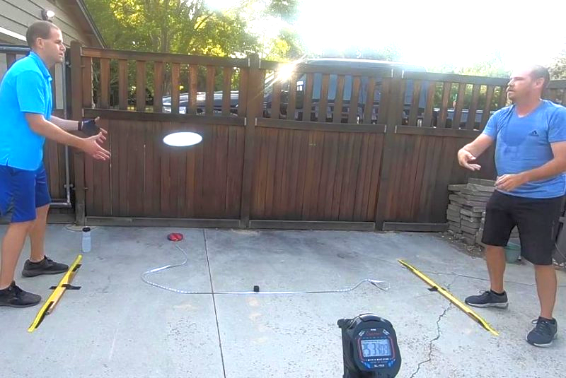 Most Frisbee Catches in One Hour world record set by David Rush and