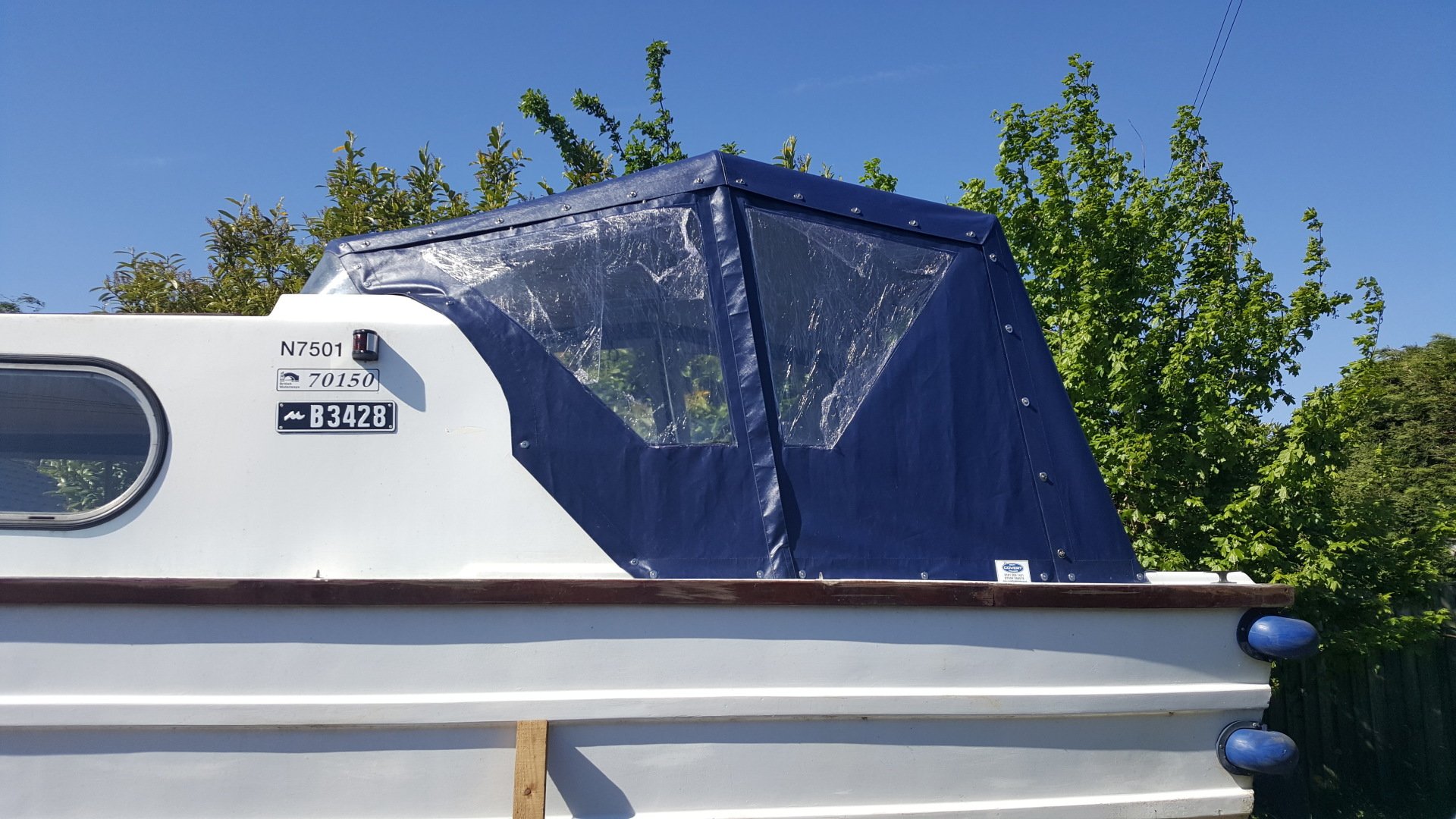 Fibreglass cruiser canopies Covert Boat Covers