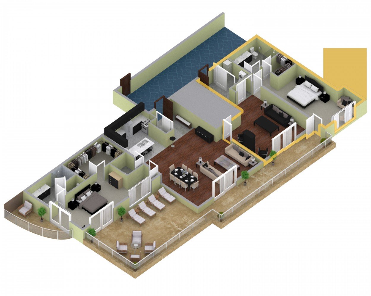 View of Luxury Penthouse Suites | 940 On The Park | London