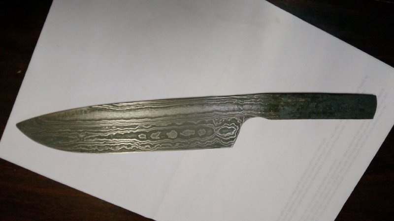 View of a knife