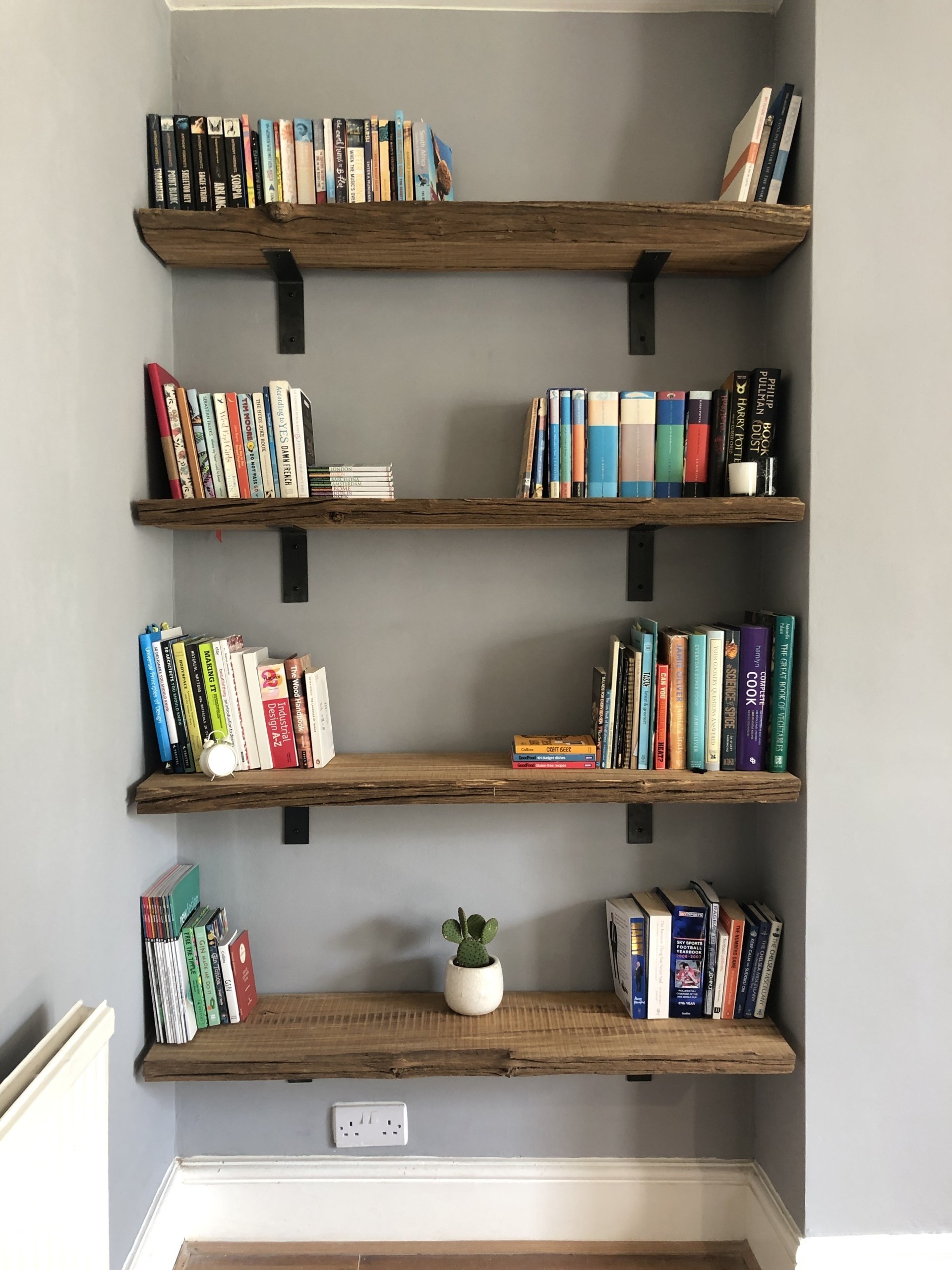 Rustic Oak Waney Edge Shelves J Mansfield Ltd