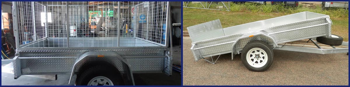 budget trailers silver colour trailer with mesh