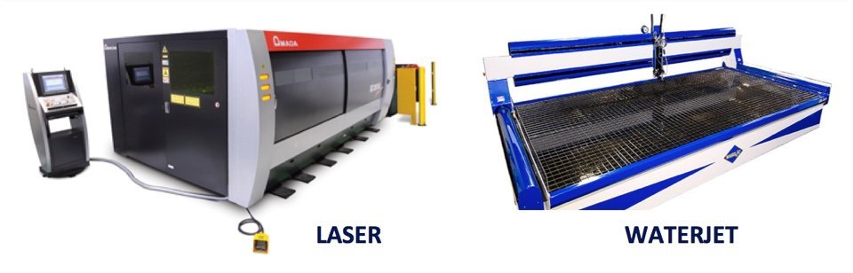 Laser Vs Waterjet Cutting Comparison Van Industries