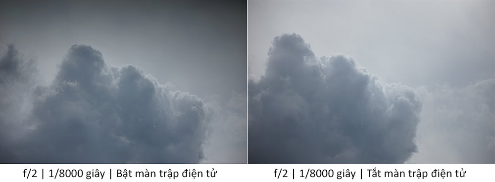 Màn trập cơ học và màn trập điện tử