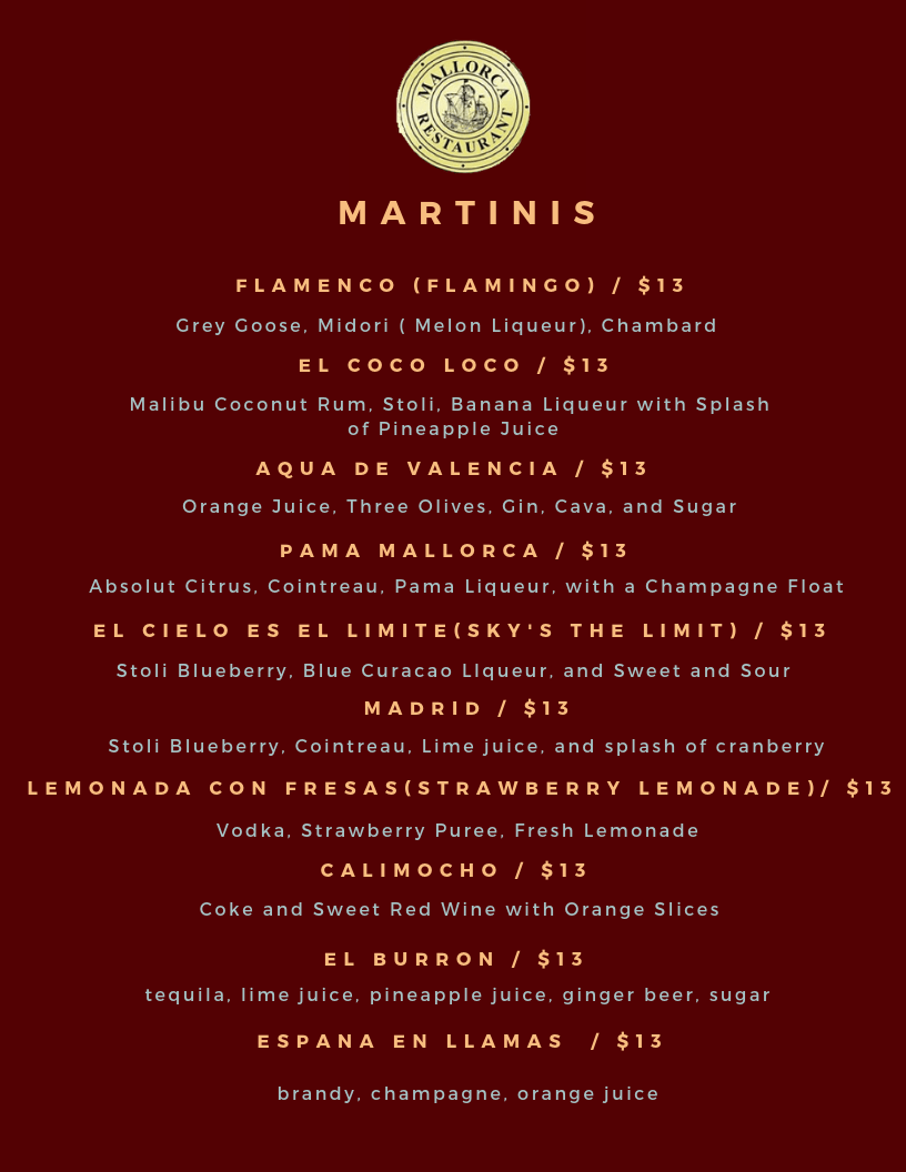 Mallorca Spanish And Portuguese Restaurant In Downtown - 