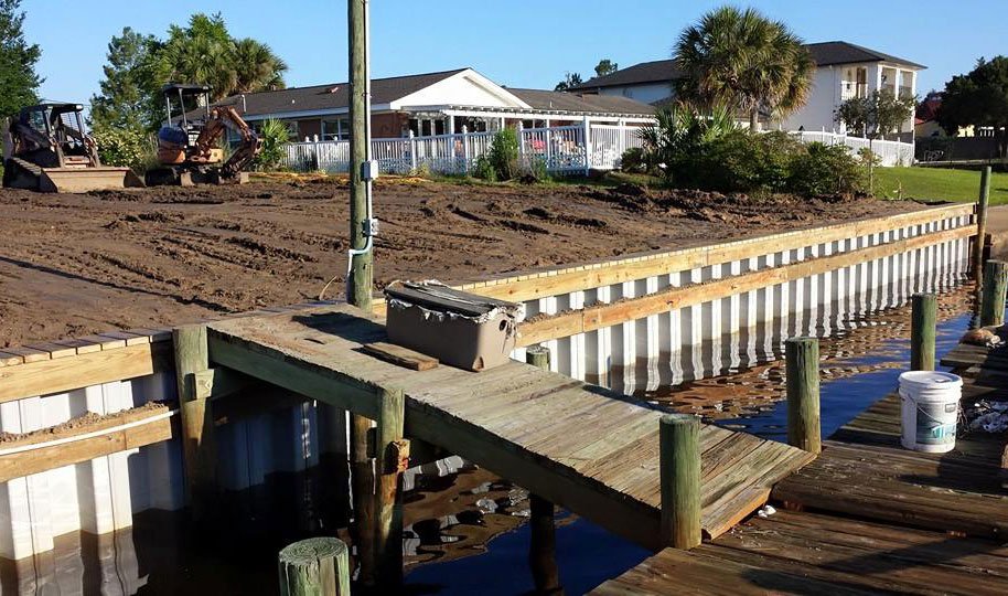 Services Seawall Construction & Boat Lifts Pensacola, FL & Orange