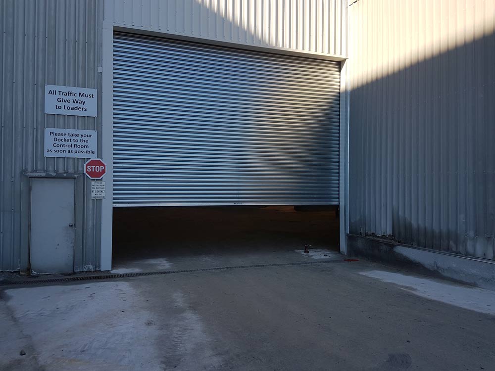 partially opened door