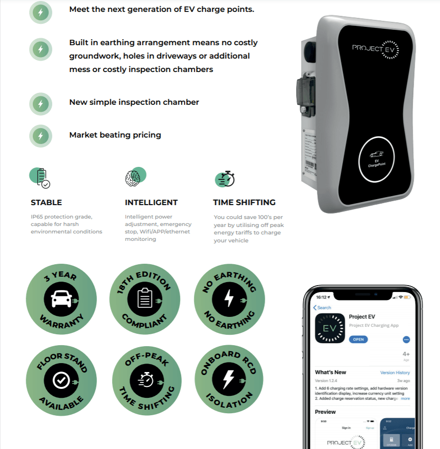 Project EV EVA Electric vehicle car charging installers in Broxbourne.