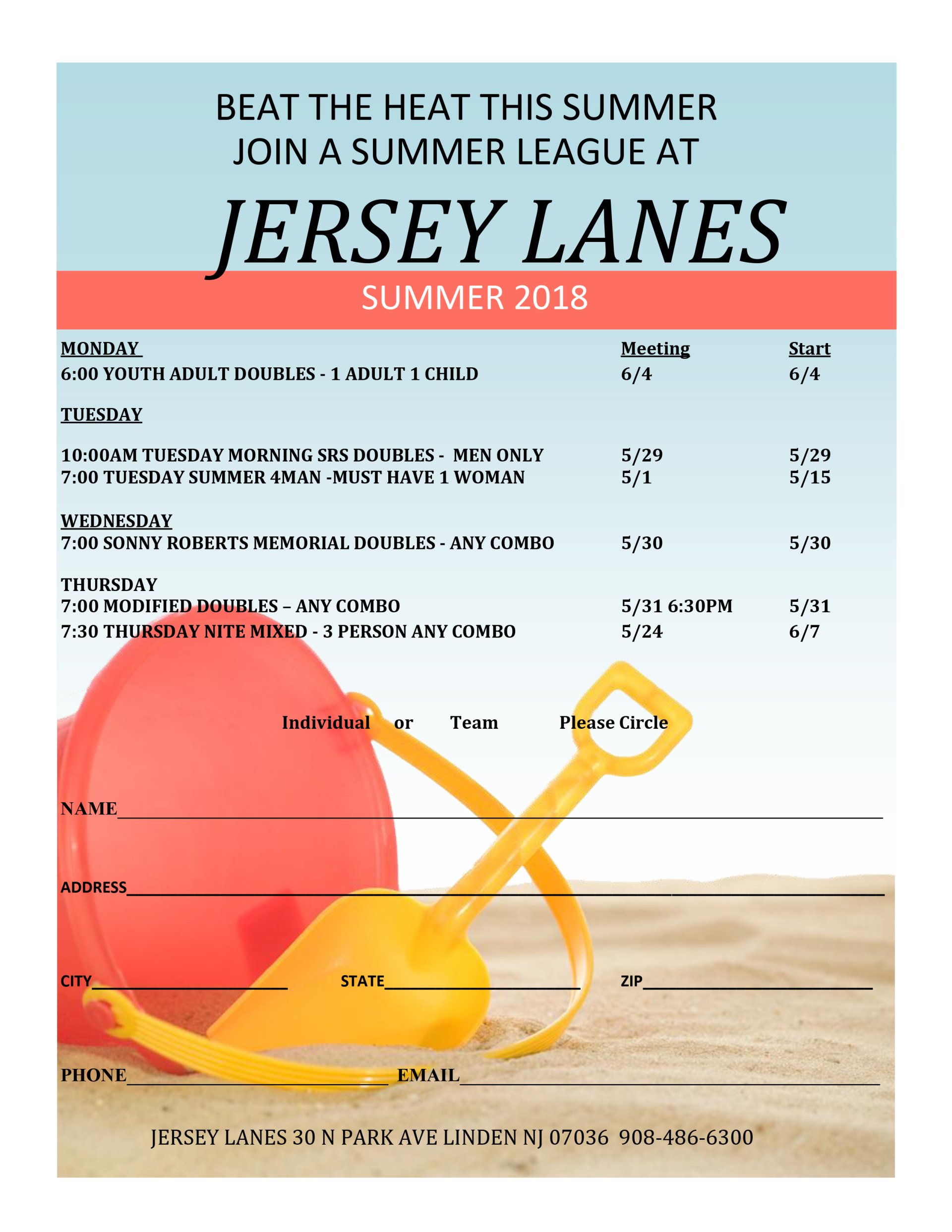 Jersey Lanes Linden New Jersey