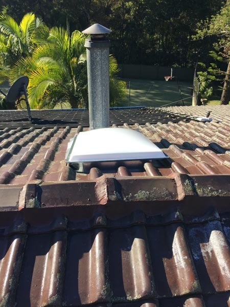 Sky dome  installation in progress