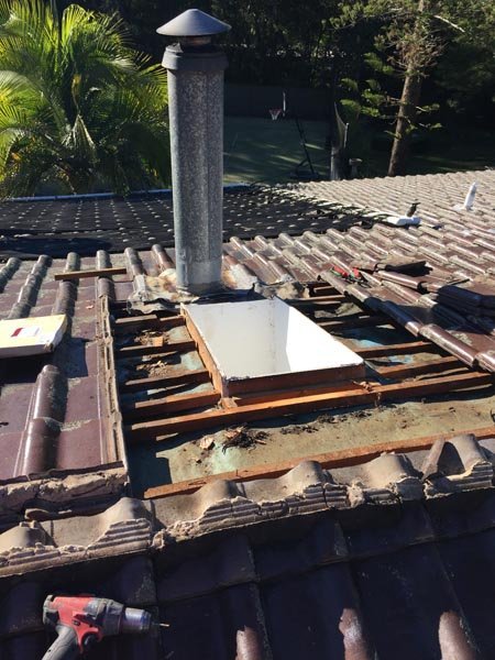 Sky dome  installation in progress