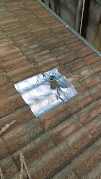 top view of air vent replacement