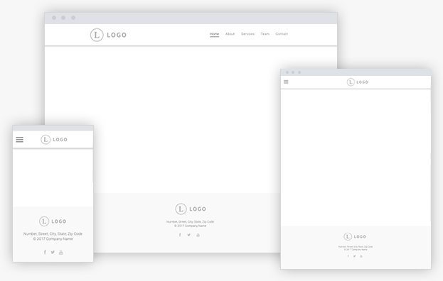 empty facebook page template