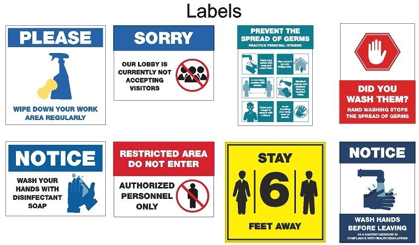ESSENTIAL SIGNS FOR BUSINESSES RE-OPENING DURING COVID-19