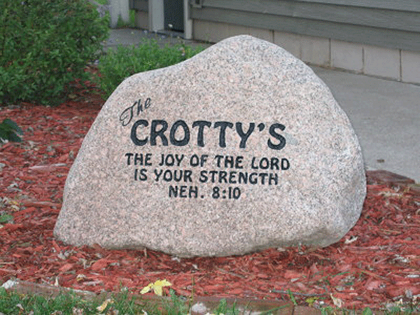 Carved Stones & Lettered Boulders