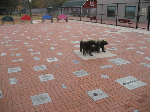 Fundraising bricks for schools, parks, churches