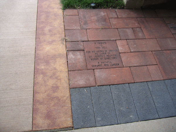 Fundraising bricks for schools, parks, churches