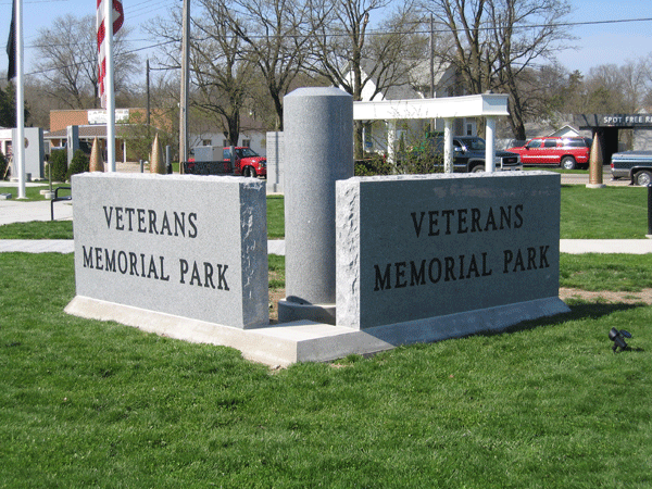 Veteran park memorials