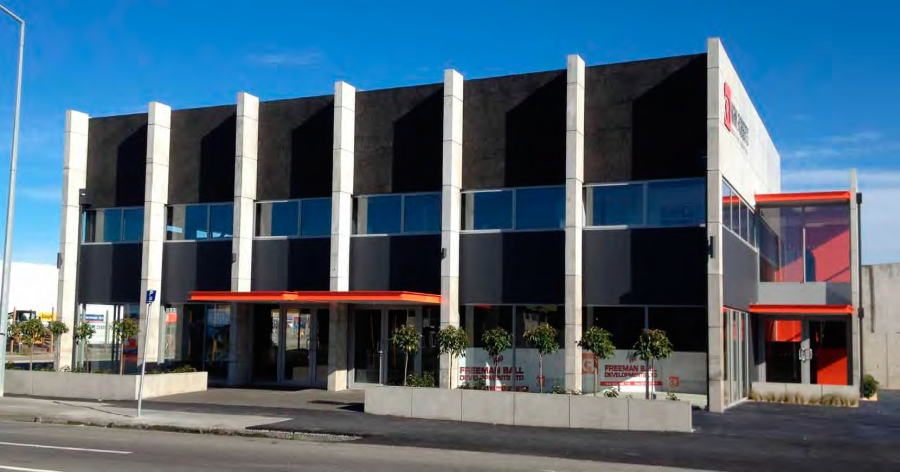 Painted building thanks to expert painting specialist in Christchurch