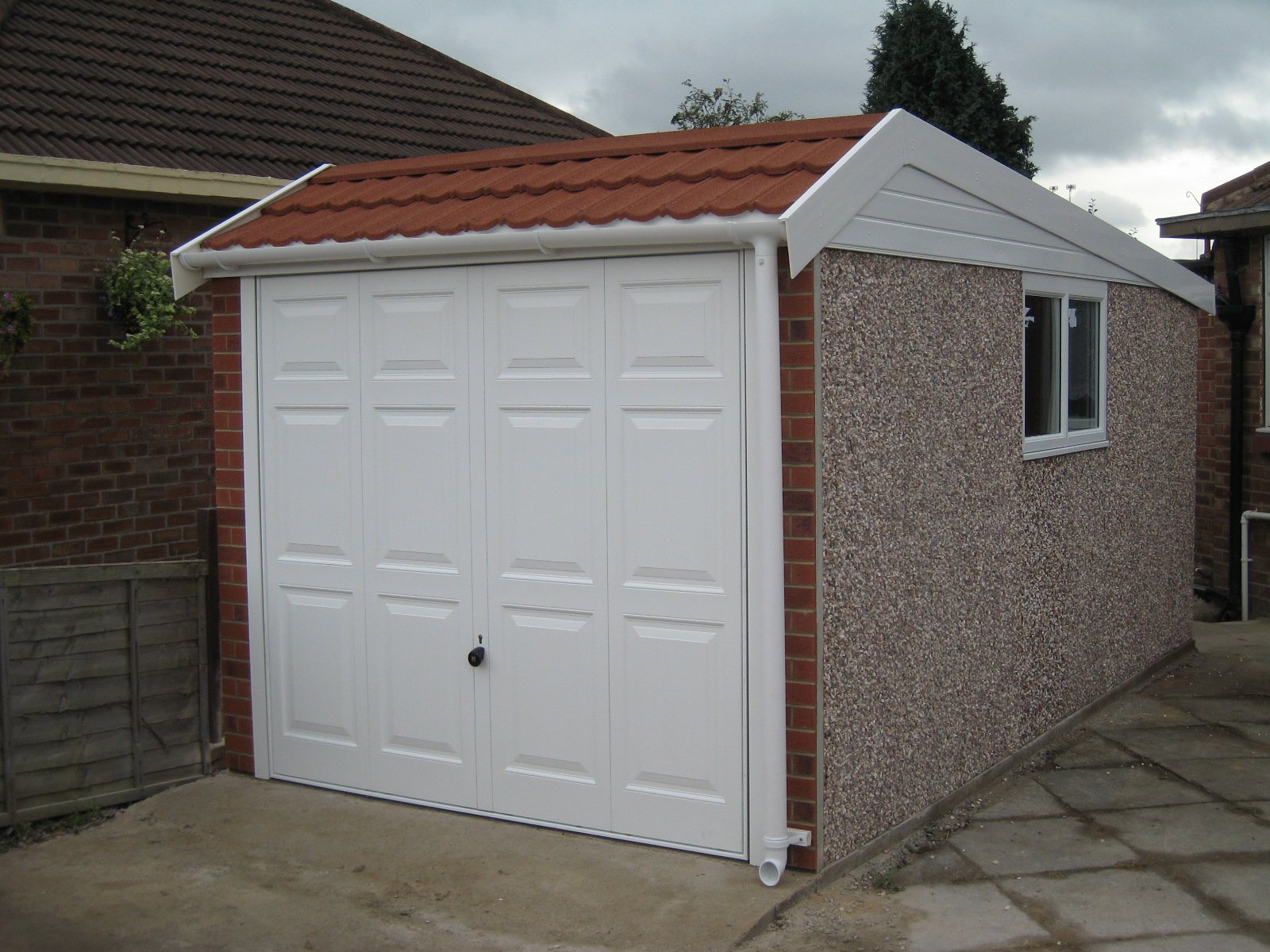 Flat roof garage fitting in Pudsey