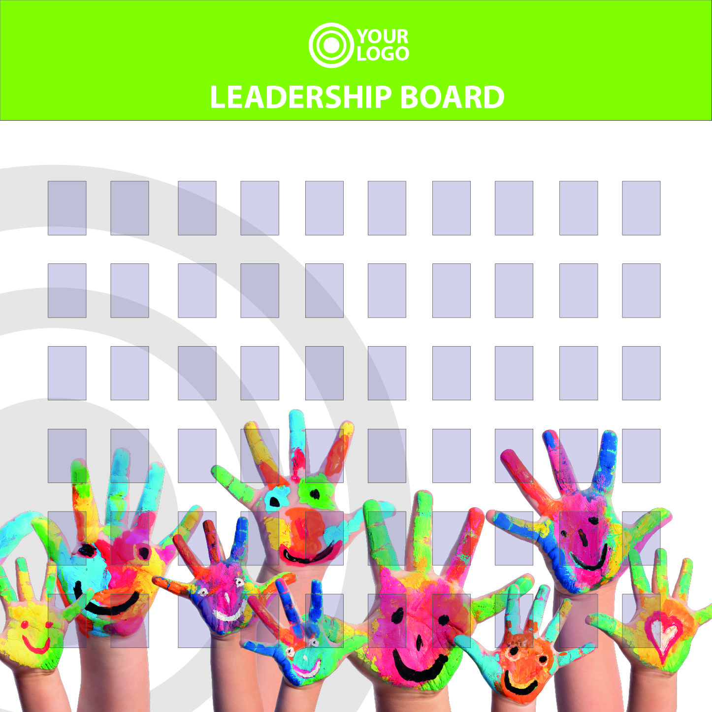 School photo staff boards display Meet the team